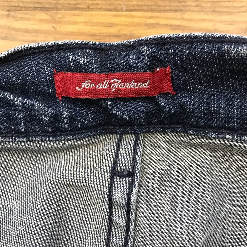 7 For All Mankind Zipper Straight Leg Jean Denim Q - Picture 3 of 8